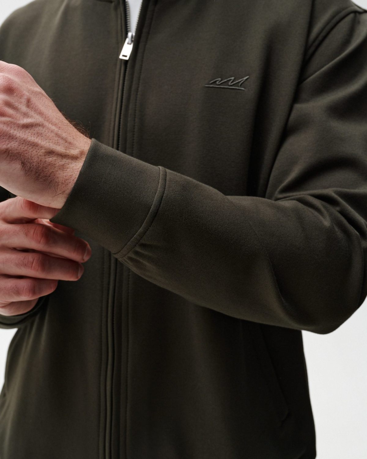 Джемпер на молнии Classic Nikasport, 3M5CL31E1-15DRK/GRN10, цвет тёмно-зеленый