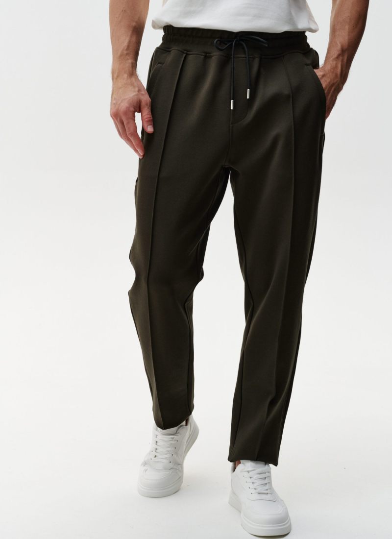 Брюки прямые со стрелками Classic Nikasport, 3M5CL814E1-15DRK/GRN10, цвет тёмно-зеленый