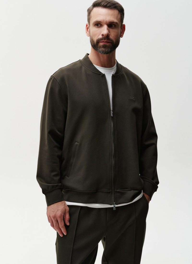 Джемпер на молнии Classic Nikasport, 3M5CL31E1-15DRK/GRN10, цвет тёмно-зеленый