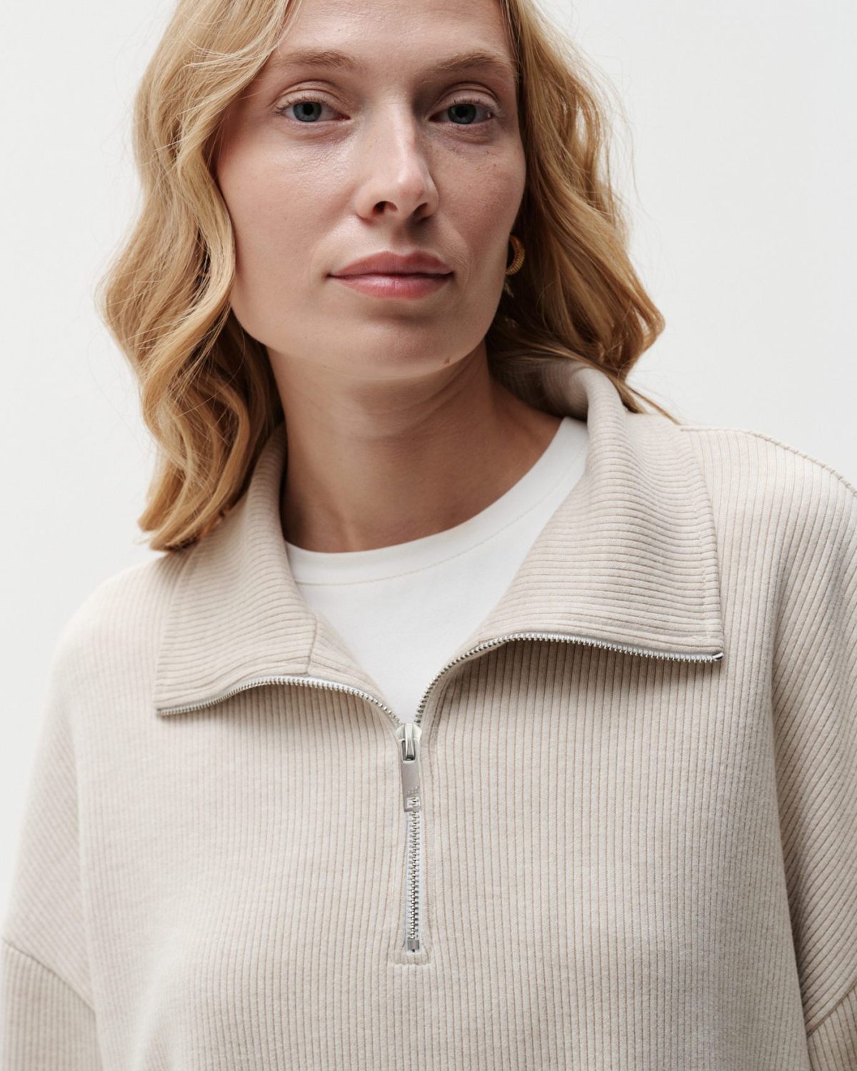 Джемпер с воротником на молнии Softwear Nikasport, 2W4SW32E1-25ECR78, цвет экрю