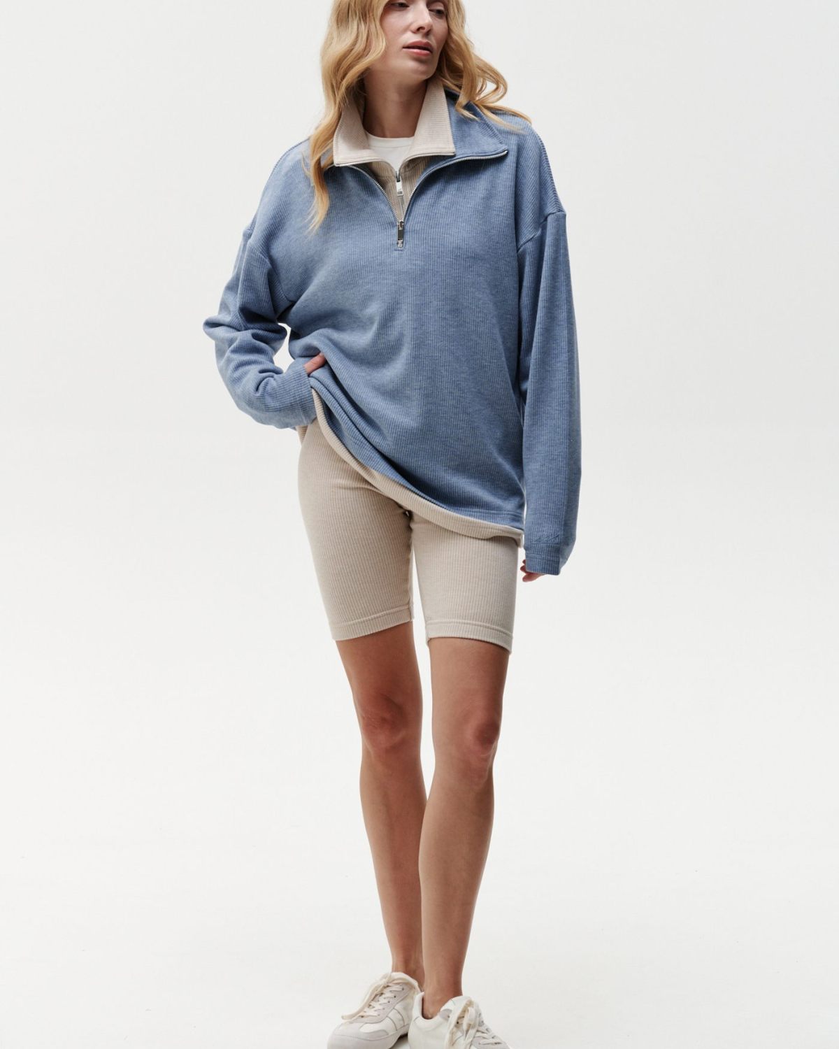 Джемпер с воротником на молнии Softwear Nikasport, 2W4SW32E1-25LGT/BLU78, цвет голубой