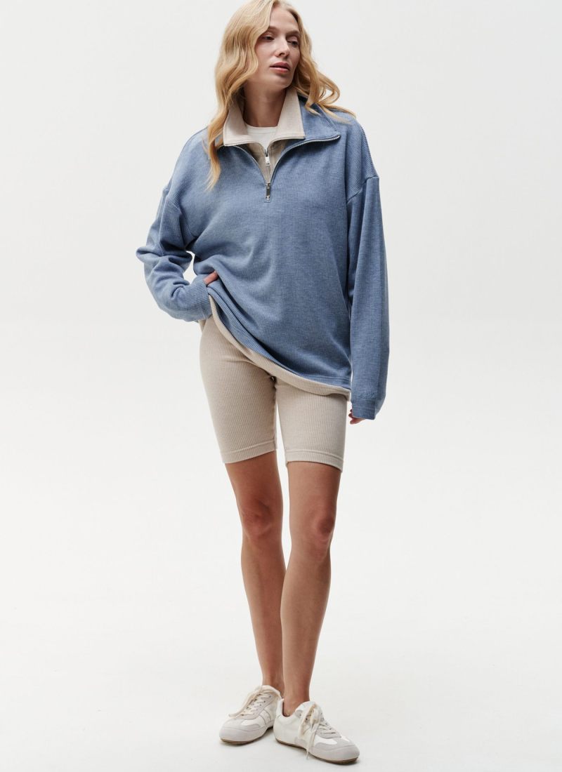 Джемпер с воротником на молнии Softwear Nikasport, 2W4SW32E1-25LGT/BLU78, цвет голубой