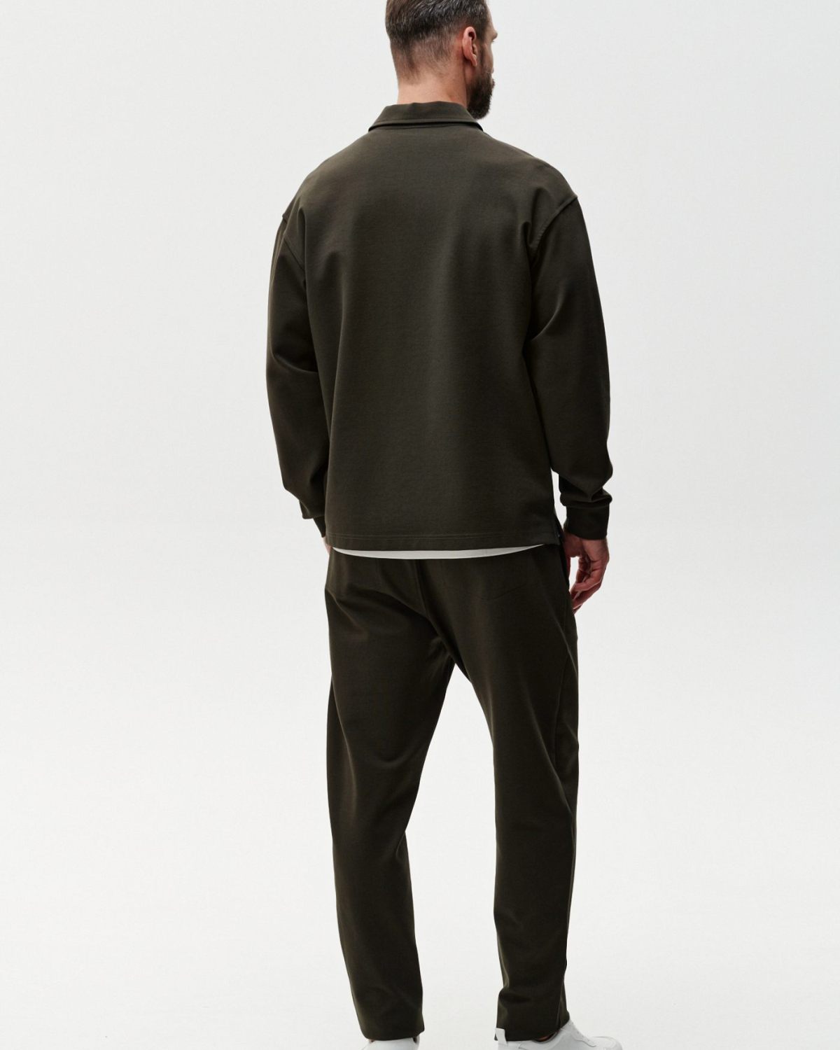 Джемпер с воротником на молнии Classic Nikasport, 3M5CL32E1-15DRK/GRN13, цвет темный хаки