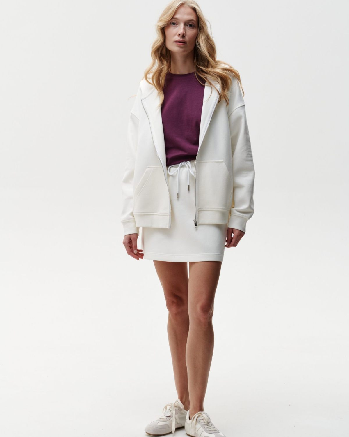 Худи на молнии Pure Nikasport, W4PR34-ECR, цвет экрю