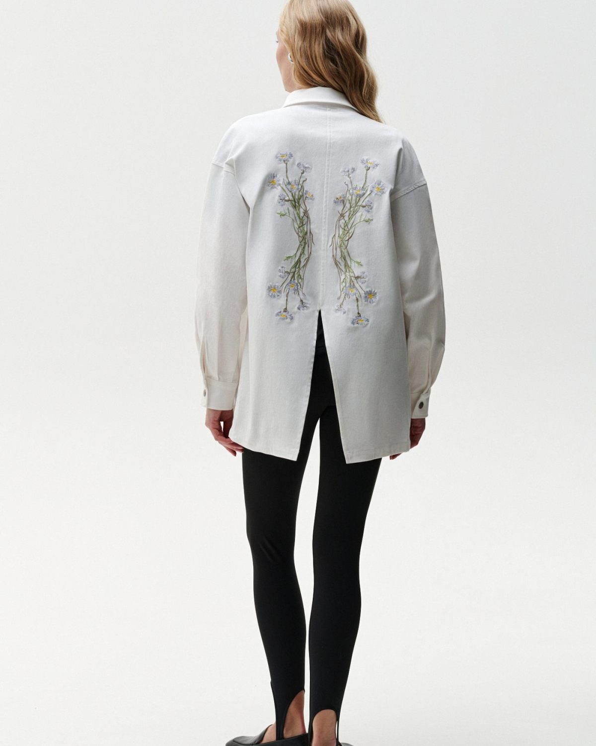 Рубашка джинсовая с длинным рукавом Gardenika Nikasport, W3GN54-WHT, цвет белый