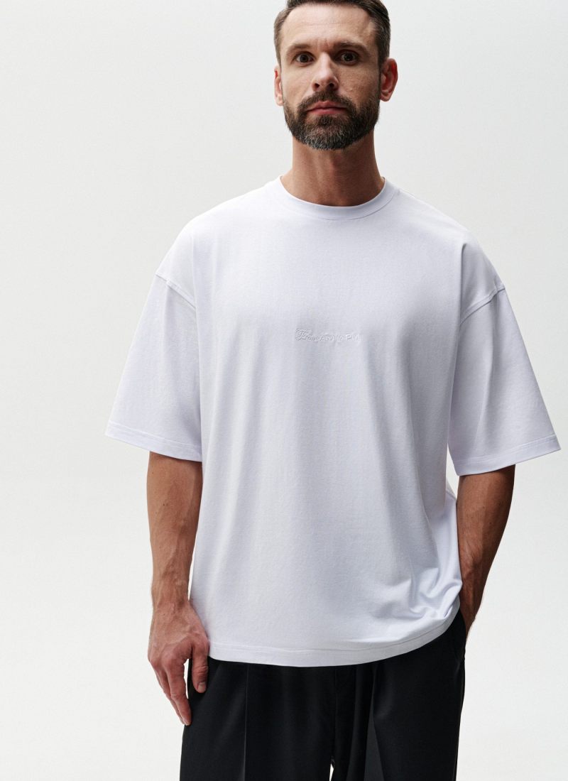 Футболка Oversize Classic + Nikasport, M5CLP410-WHT, цвет белый