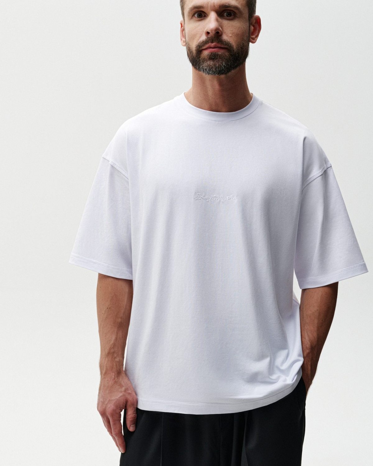 Футболка Oversize Classic + Nikasport, M5CLP410-WHT, цвет белый