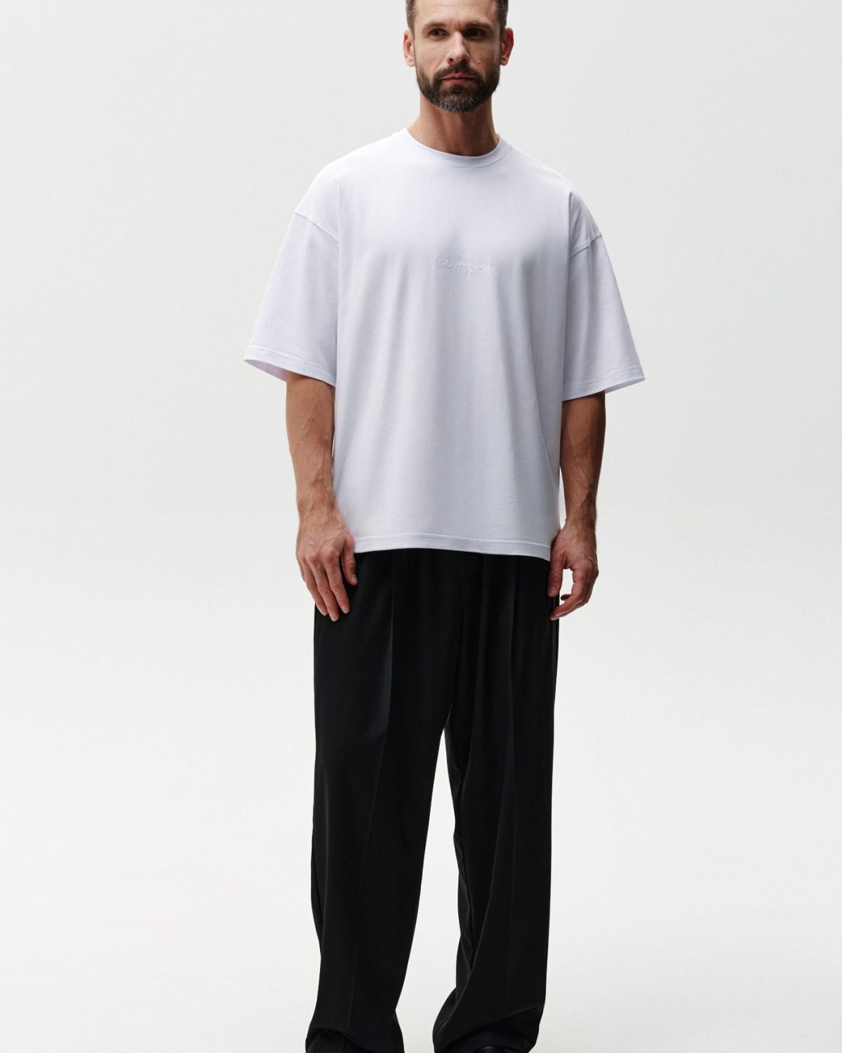 Футболка Oversize Classic + Nikasport, M5CLP410-WHT, цвет белый