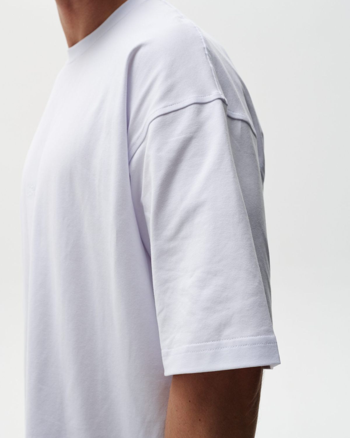 Футболка Oversize Classic + SOBOI, M5CLP410-WHT, цвет белый
