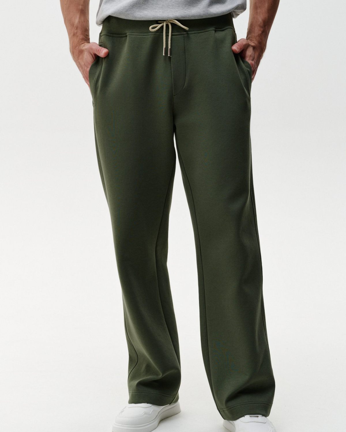 Брюки широкие Pure SOBOI, SSM3PR84W-13OLV20, цвет оливковый