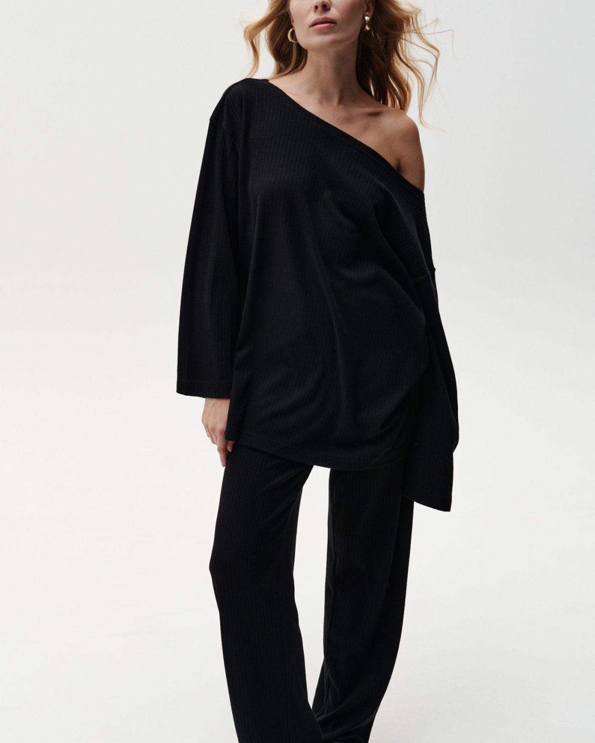 Брюки прямые Softwear SOBOI, 2W4SW813W-25BLK71, цвет черный