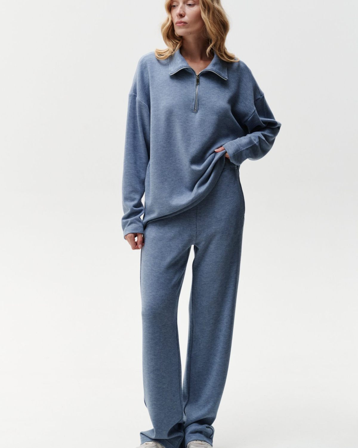 Брюки широкие Softwear Nikasport, 2W4SW84E1-25LGT/BLU78, цвет голубой