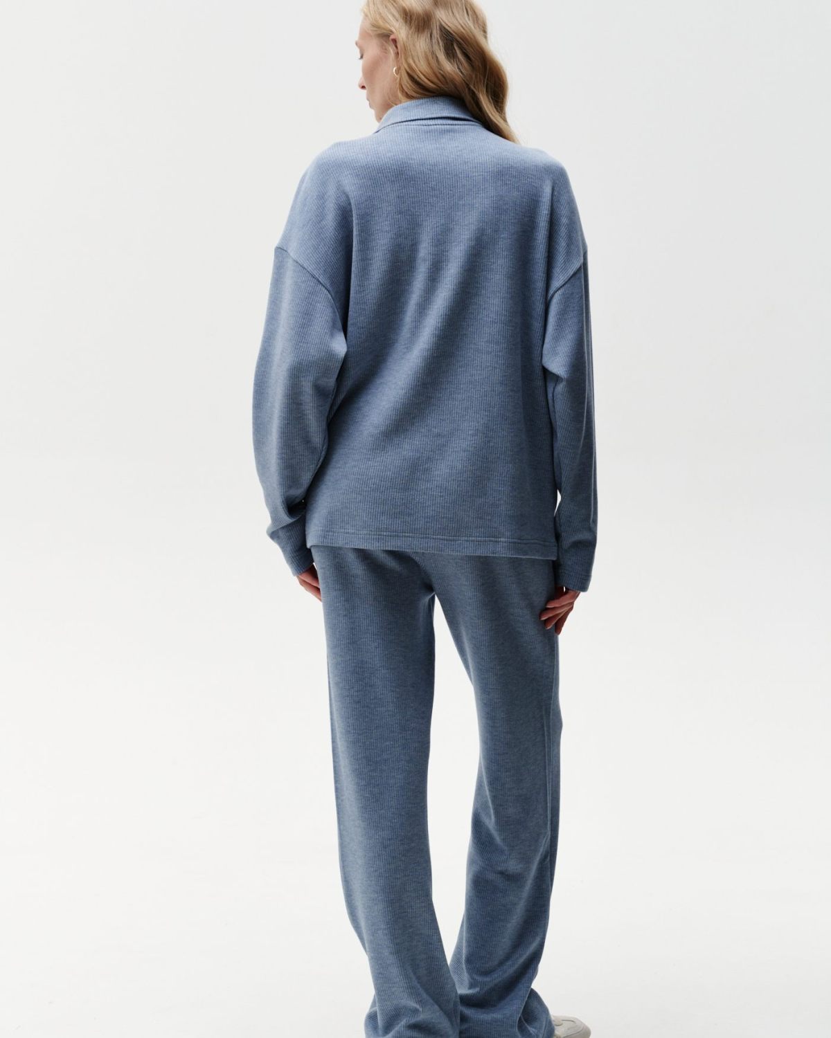 Джемпер с воротником на молнии Softwear SOBOI, 2W4SW32E1-25LGT/BLU78, цвет голубой