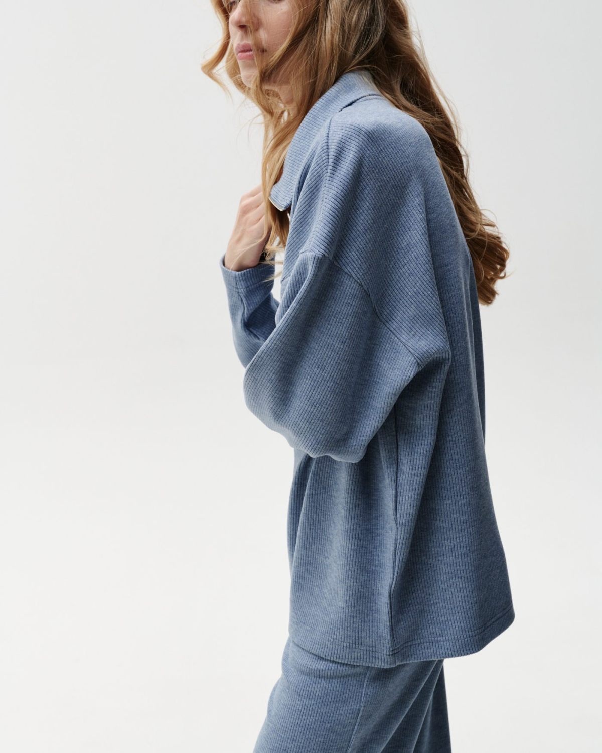 Джемпер с воротником на молнии Softwear SOBOI, 2W4SW32E1-25LGT/BLU78, цвет голубой