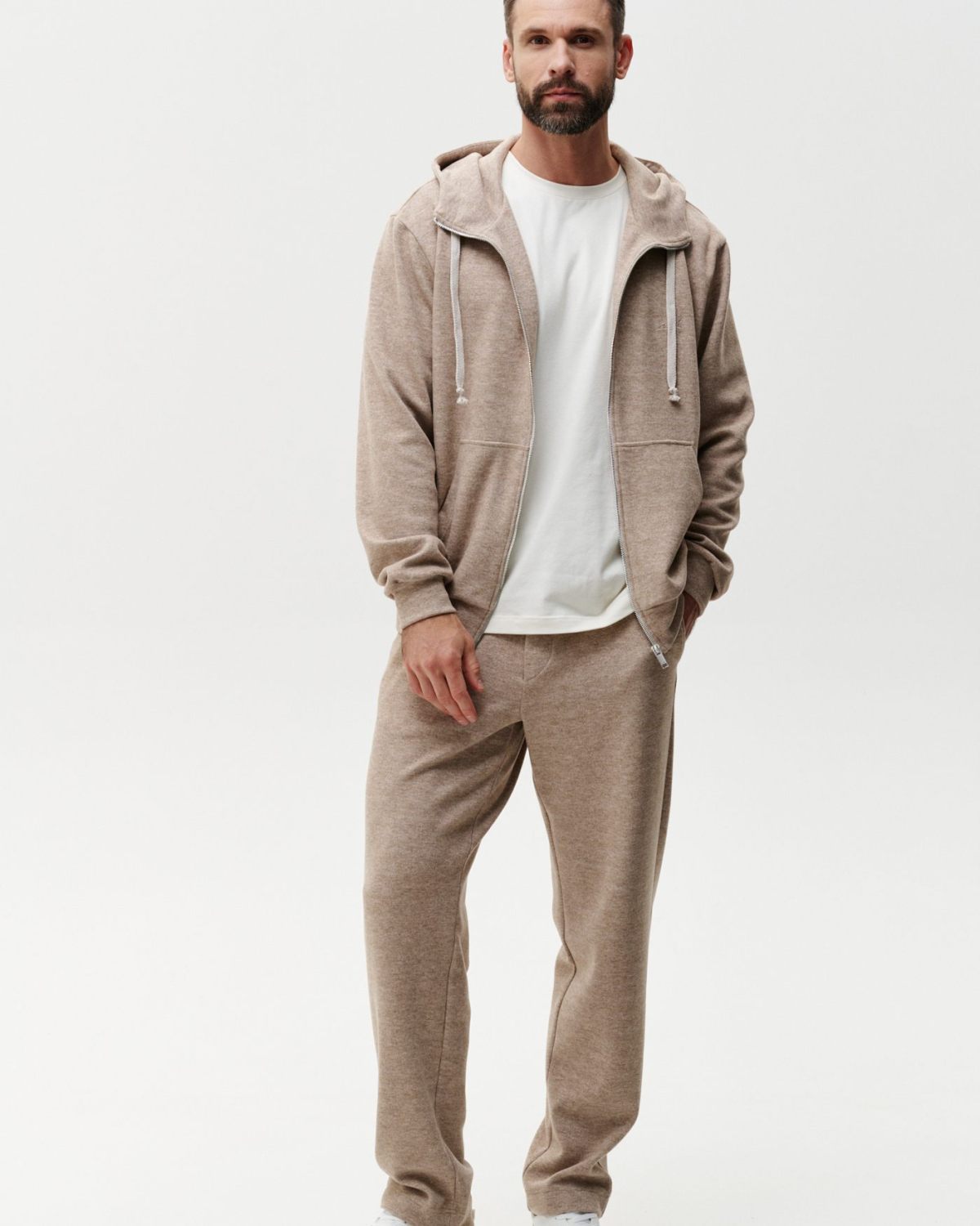 Худи на молнии Softwear Nikasport, 2M4SW34E1-25BGE/MLG12, цвет бежевый