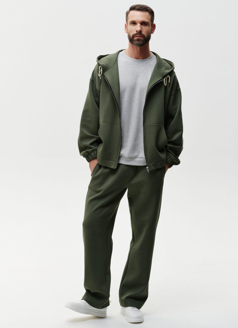 Худи на молнии Pure SOBOI, SSM3PR34E1-13OLV20, цвет оливковый