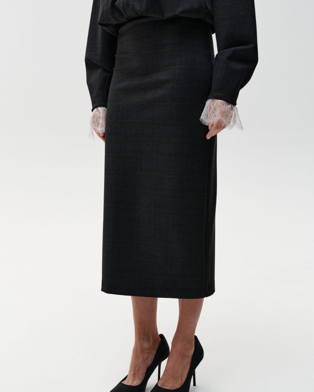 Юбка длинная c разрезом сзади Office Core Nikasport, 1W3OC123W-15MLT69, цвет черный