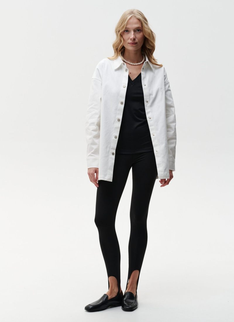 Рубашка джинсовая с длинным рукавом Gardenika Nikasport, W3GN54-WHT, цвет белый