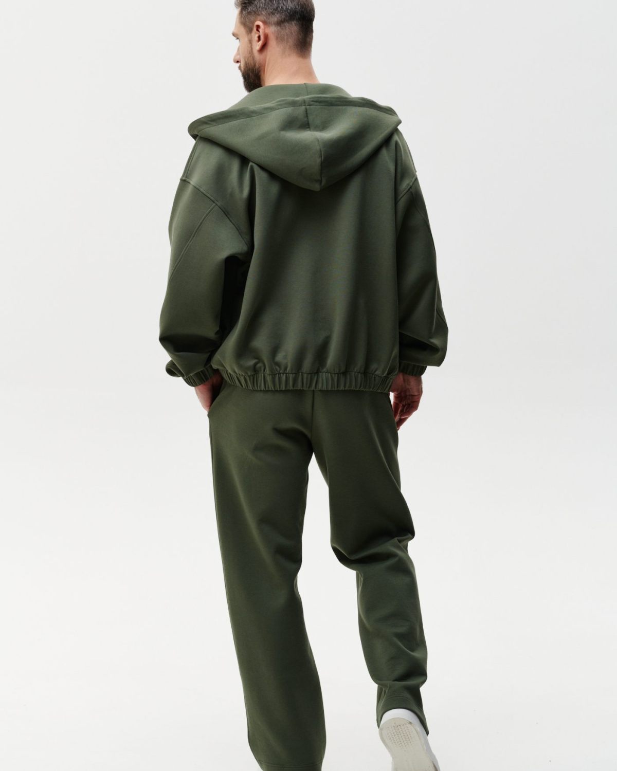 Худи на молнии Pure SOBOI, SSM3PR34E1-13OLV20, цвет оливковый