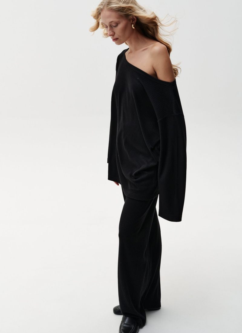 Лонгслив со спущенным плечом Softwear Nikasport, 2W4SW48E1-25BLK71, цвет черный