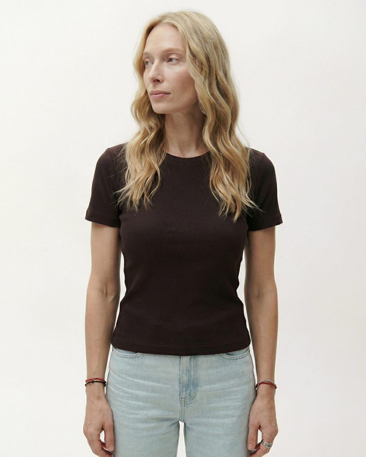 Футболка Slim Classic SOBOI, SBW5CL47E1-51CHO101, цвет шоколадный