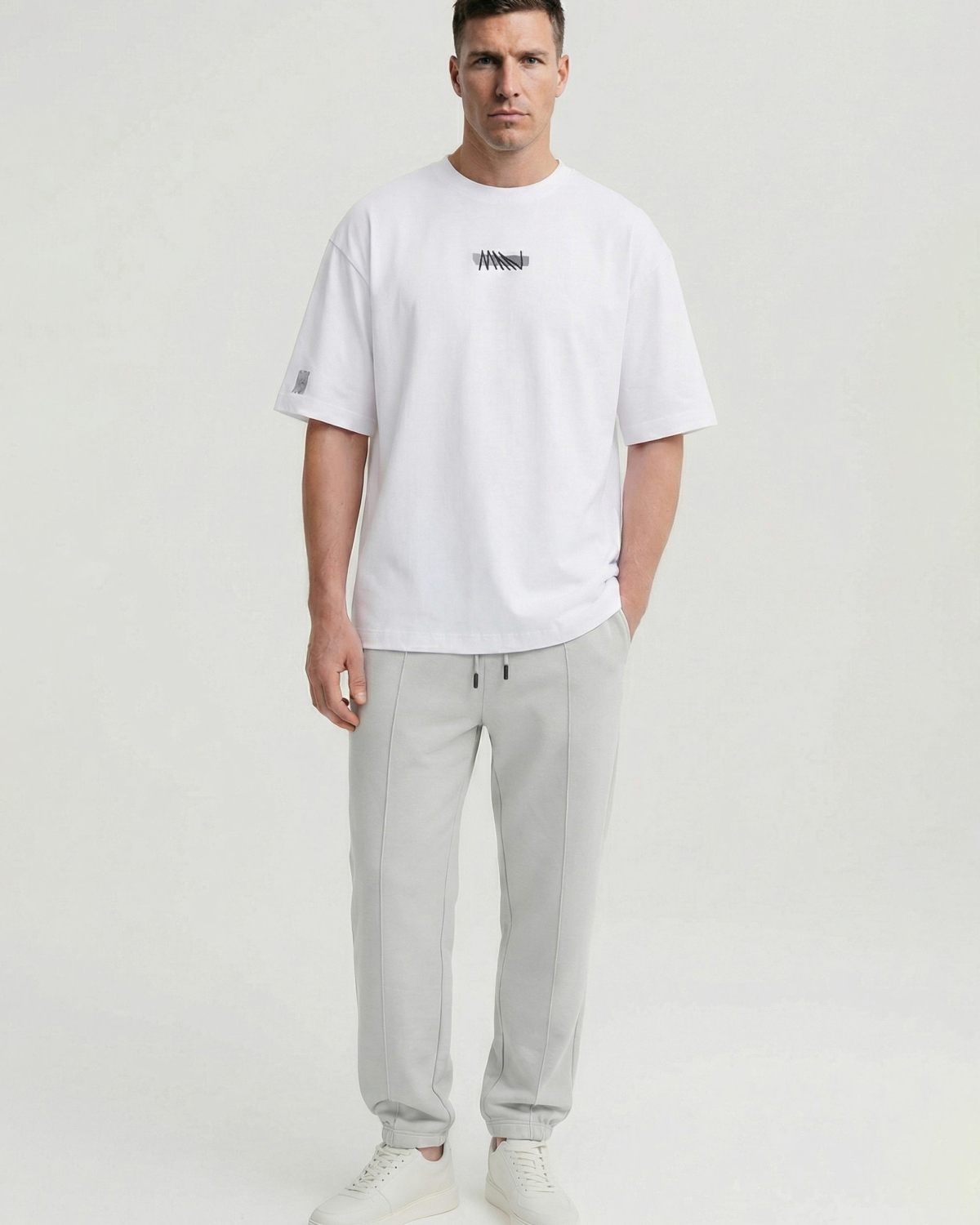 Футболка Oversize Oops SOBOI, M4OPS43-WHT, цвет белый