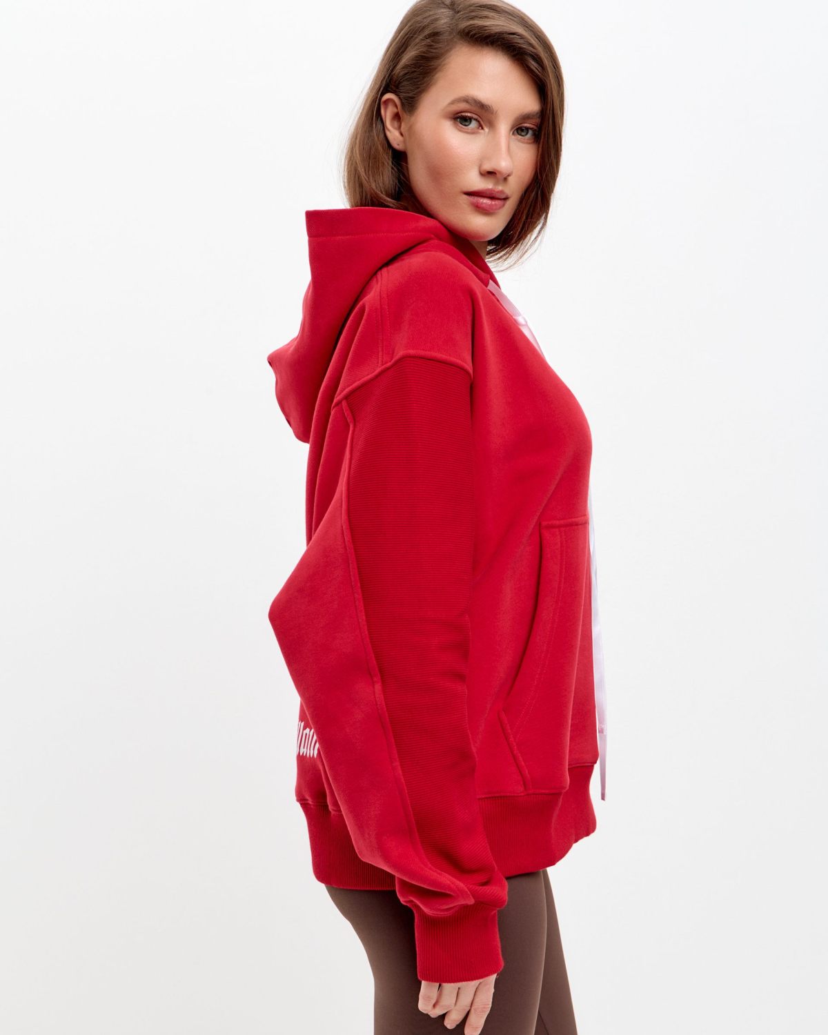 Худи с бантиком SOBOI, W3VA36-RED, цвет красный
