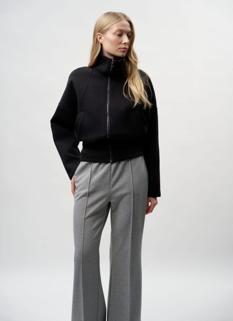 Джемпер с высоким воротом на молнии Pure Nikasport, W5CLP31-BLK, цвет черный