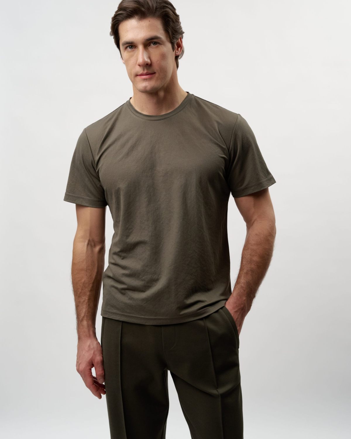 Футболка Classic Nikasport, 3M5CL42W-25OLV9, цвет темный хаки