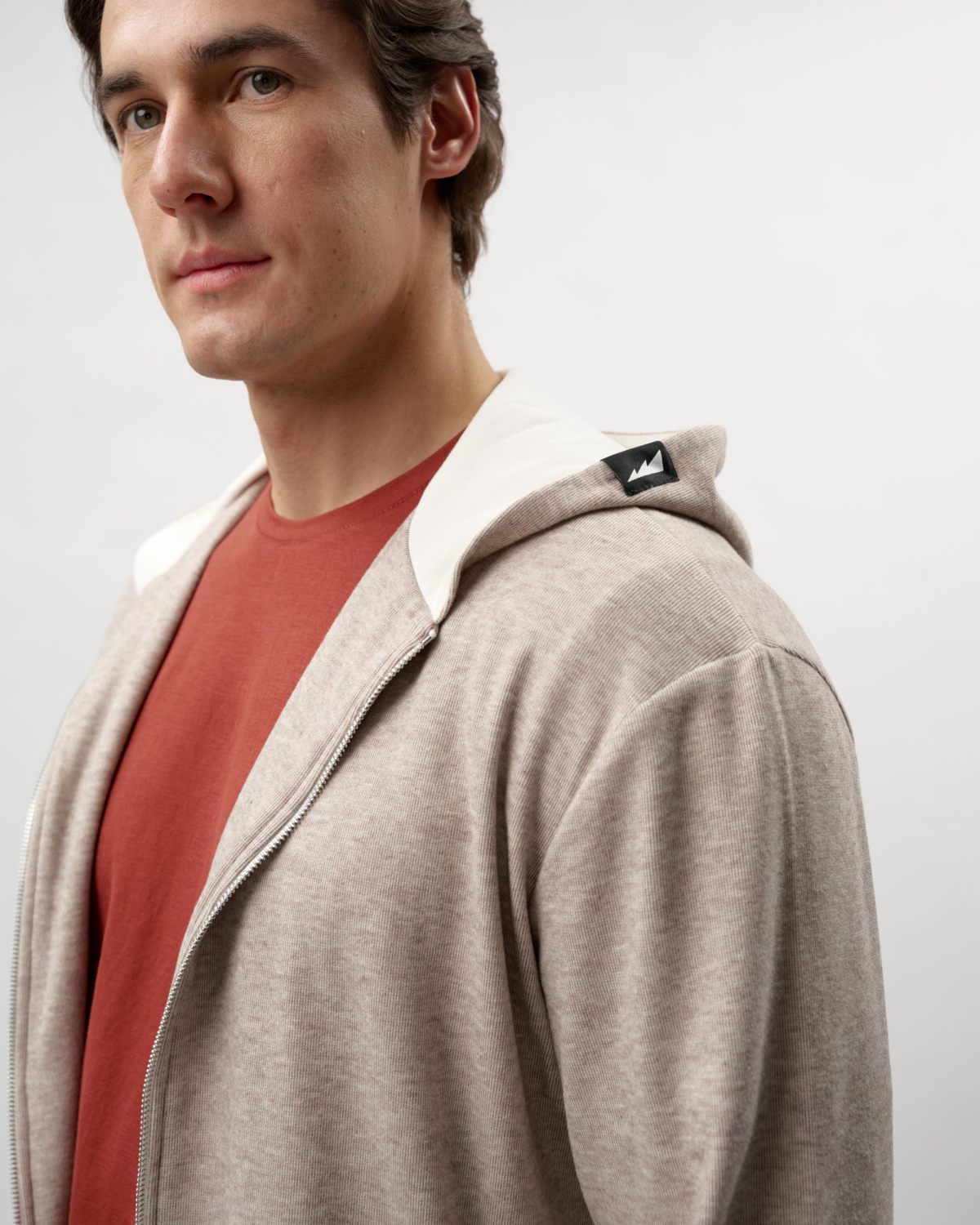 Худи на молнии Softwear Nikasport, M5HOM34-BGE/MLG, цвет бежевый