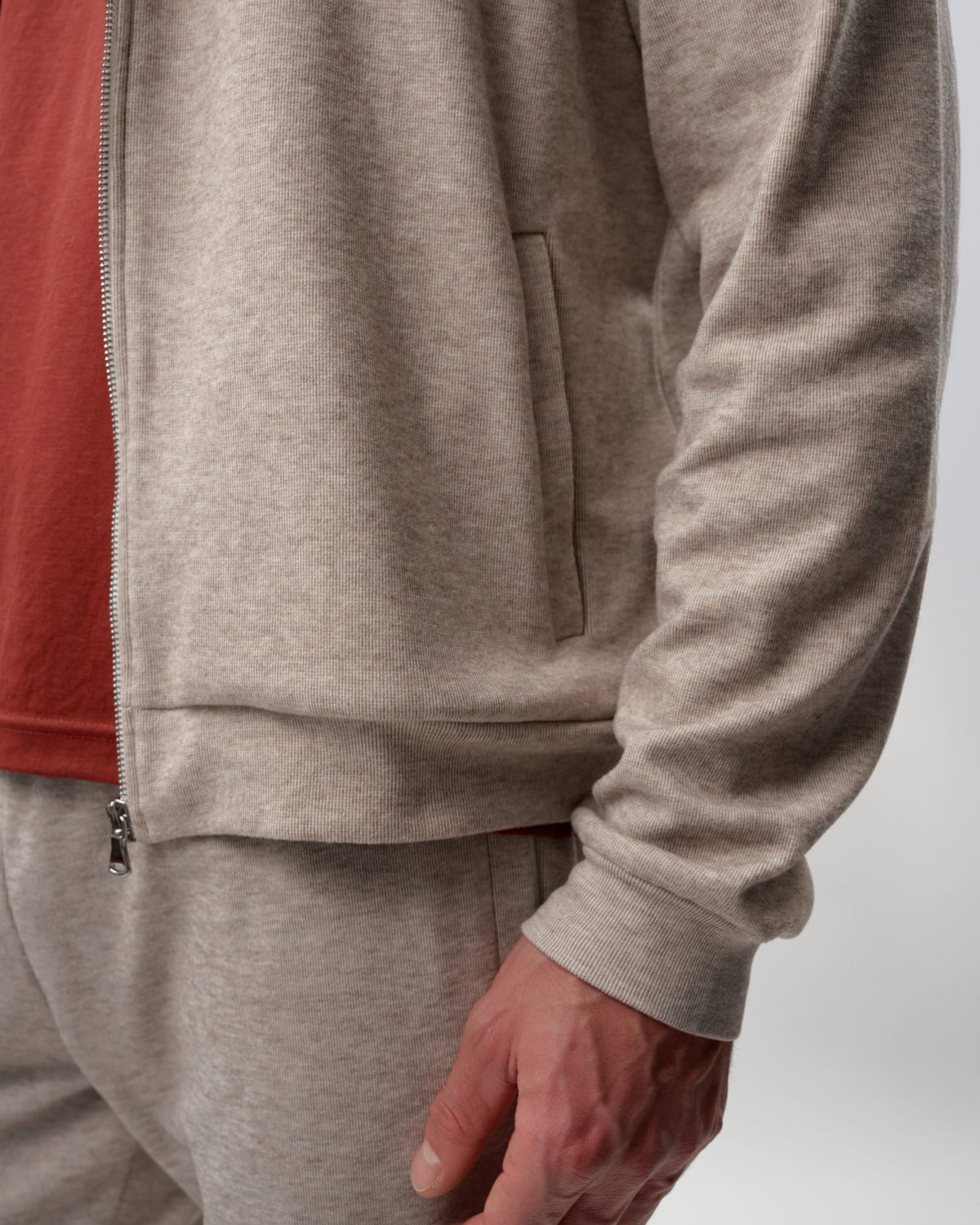 Худи на молнии Softwear Nikasport, M5HOM34-BGE/MLG, цвет бежевый