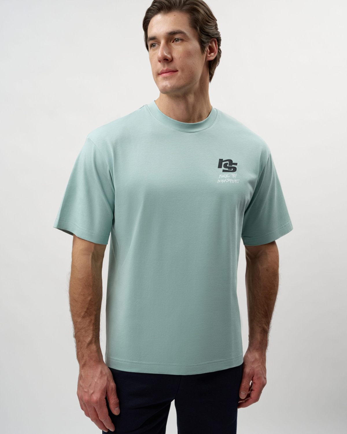 Футболка Oversize I’m the art SOBOI, M4ITA43-MNT, цвет мятный