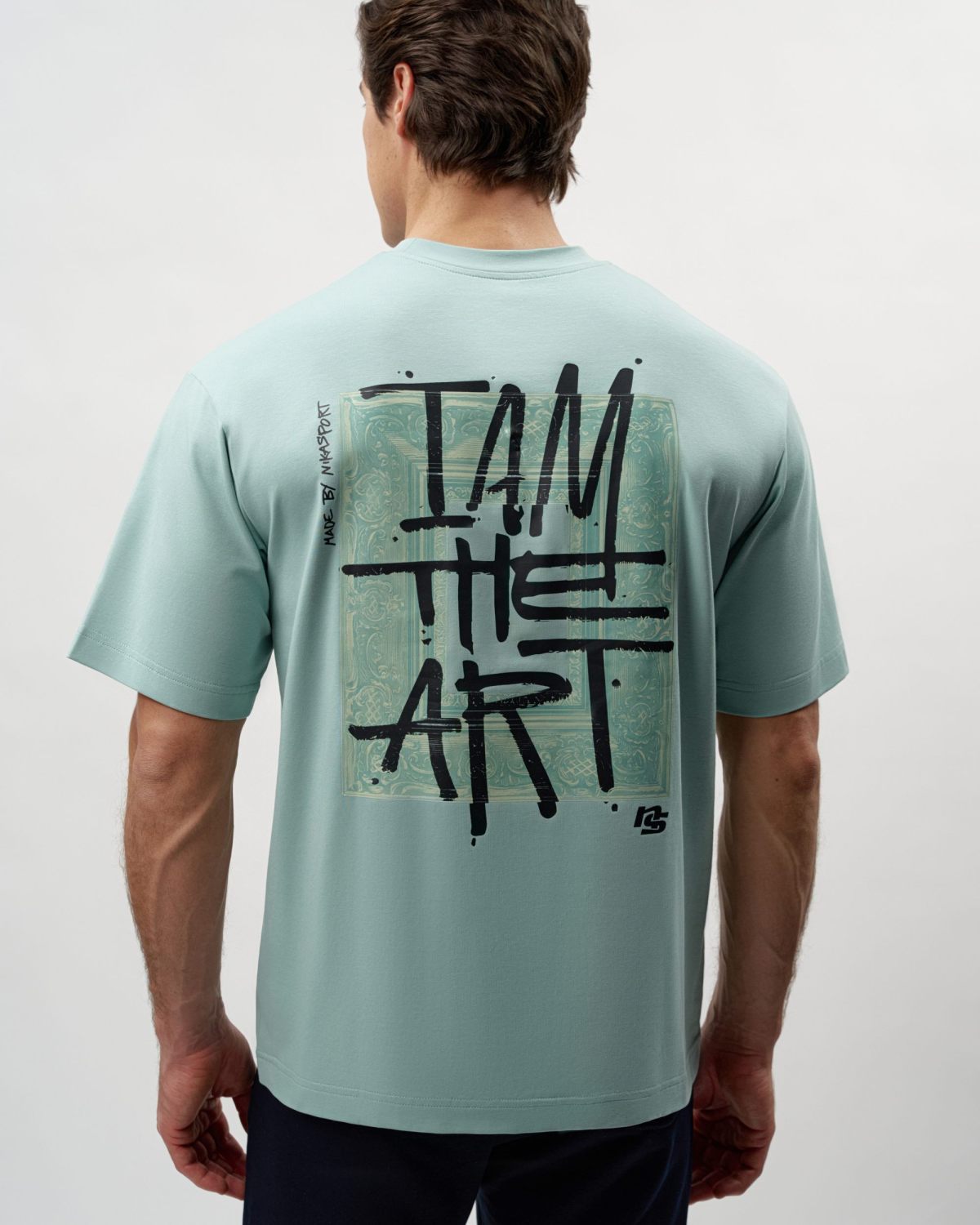 Футболка Oversize I’m the art SOBOI, M4ITA43-MNT, цвет мятный