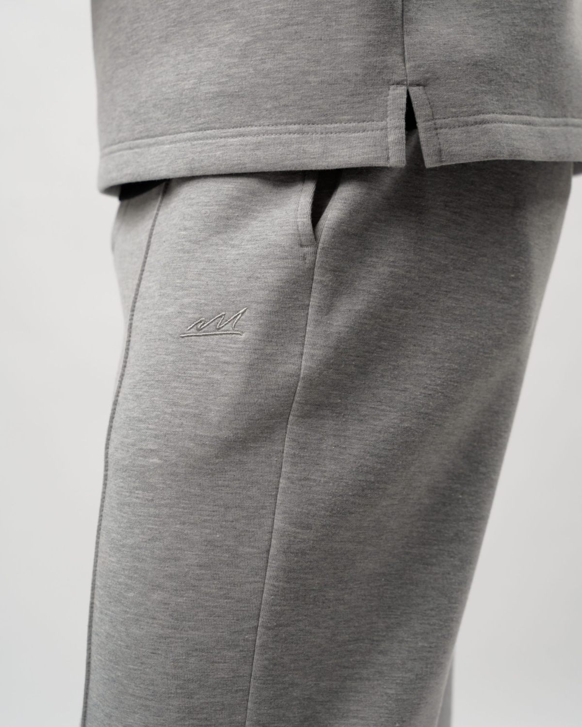 Брюки прямые со стрелками Pure Nikasport, M5CLP811-GRY/MLG, цвет серый меланж