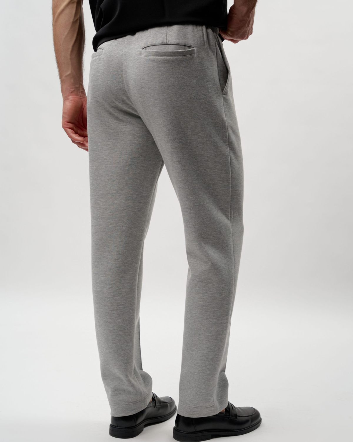 Брюки прямые со стрелками Pure SOBOI, M5CLP811-GRY/MLG, цвет серый меланж