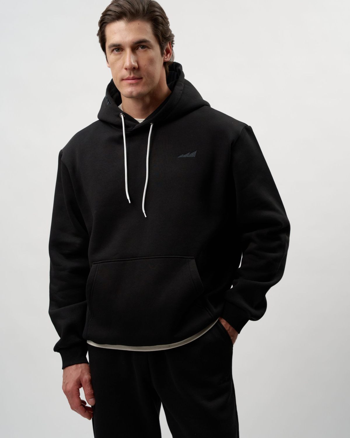 Утепленное худи Classic Nikasport, CL29-M11-BLK, цвет черный