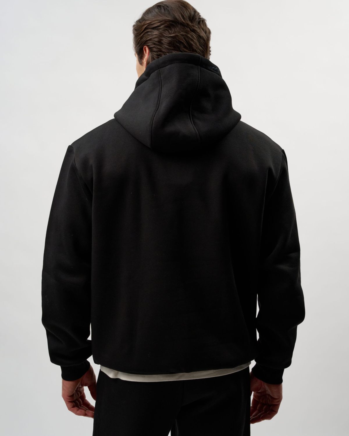 Утепленное худи SOBOI, CL29-M11-BLK, цвет черный