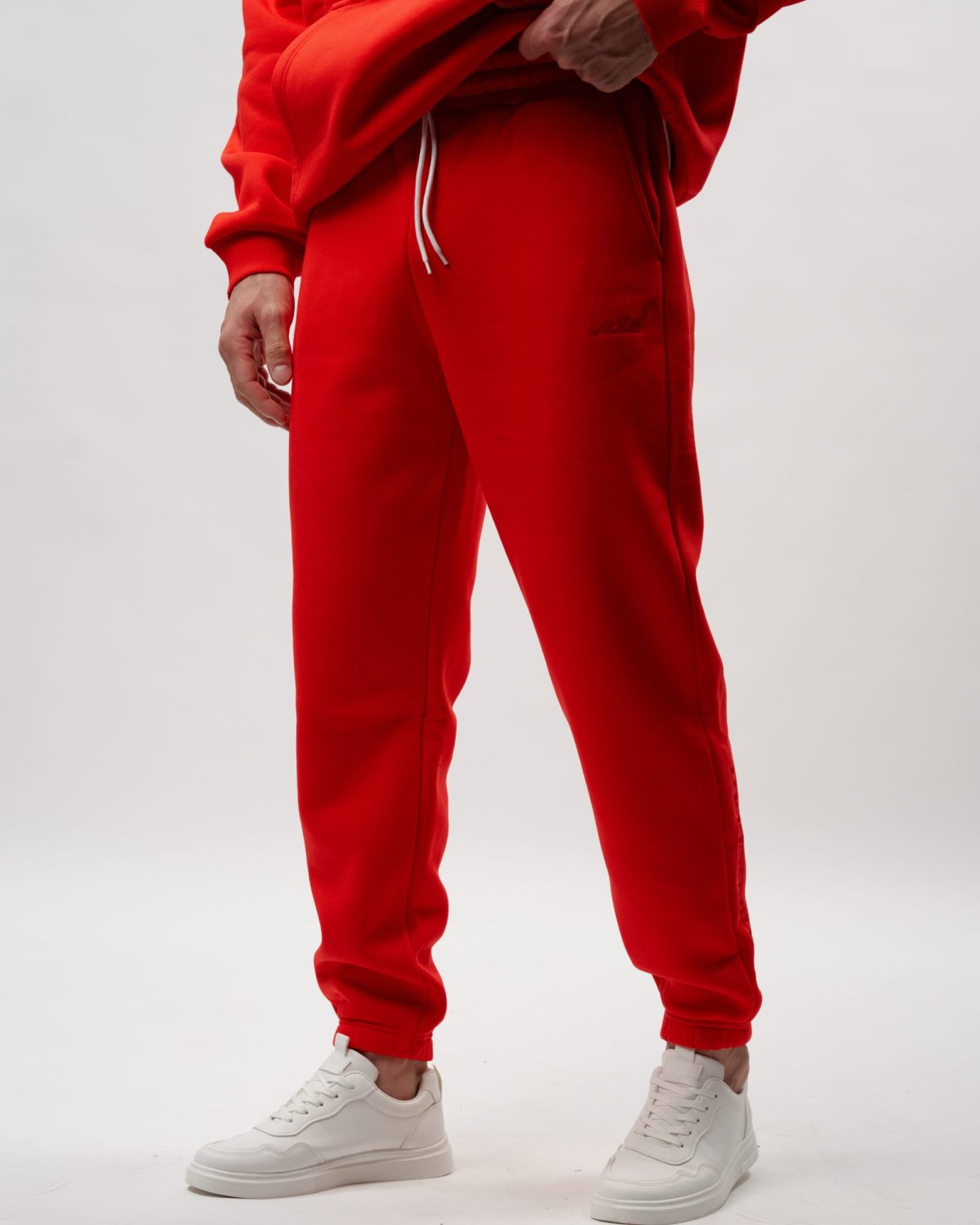 Утепленные брюки джоггеры SOBOI, CL54-M11-RED, цвет красный