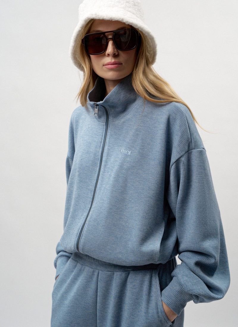 Джемпер на молнии с воротником Softwear SOBOI, SBW4SW314E1-25LGT/BLU67, цвет голубой