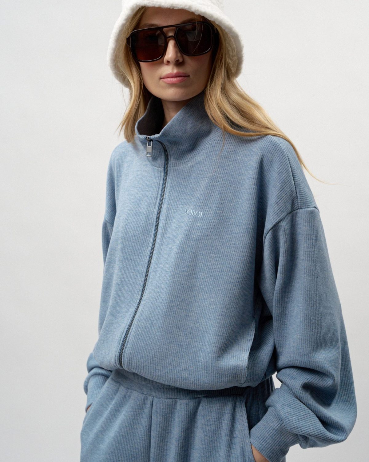 Джемпер на молнии с воротником Softwear SOBOI, SBW4SW314E1-25LGT/BLU67, цвет голубой