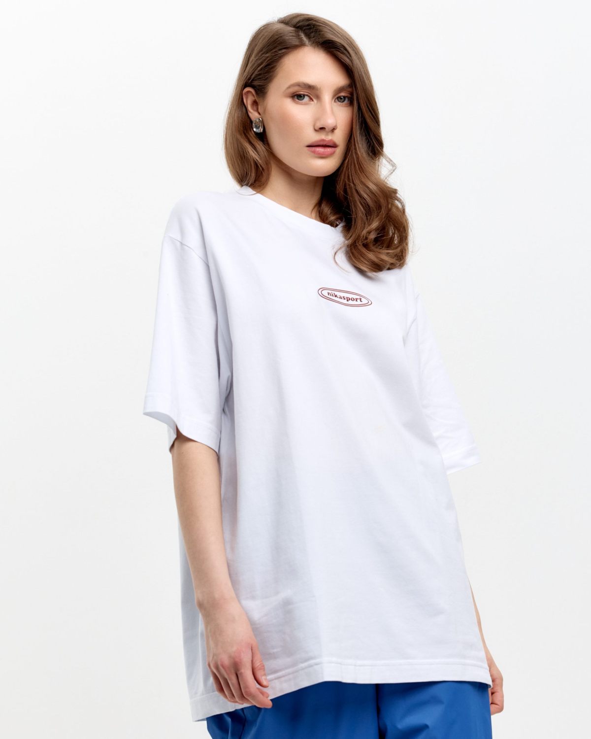 Футболка Oversize X-ray SOBOI, U2XR43-WHT, цвет белый