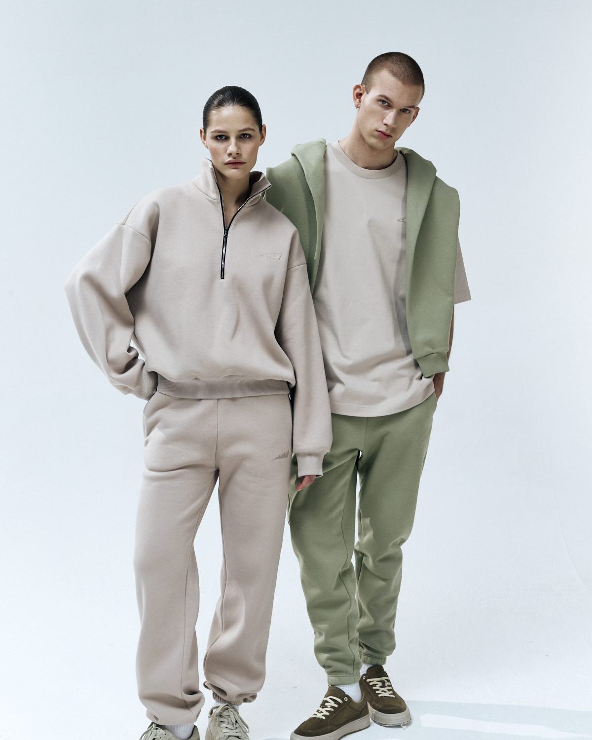 Утепленные брюки джоггеры Classic Nikasport, CL54-W11-BGE, цвет бежевый