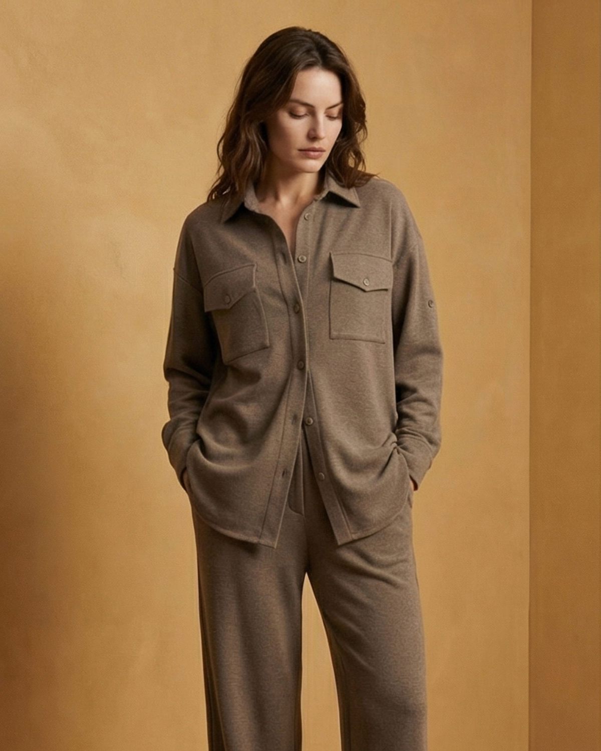 Рубашка Маруся Relaxed Softwear SOBOI, SBW4SW53E4-25CAP107, цвет кофейный