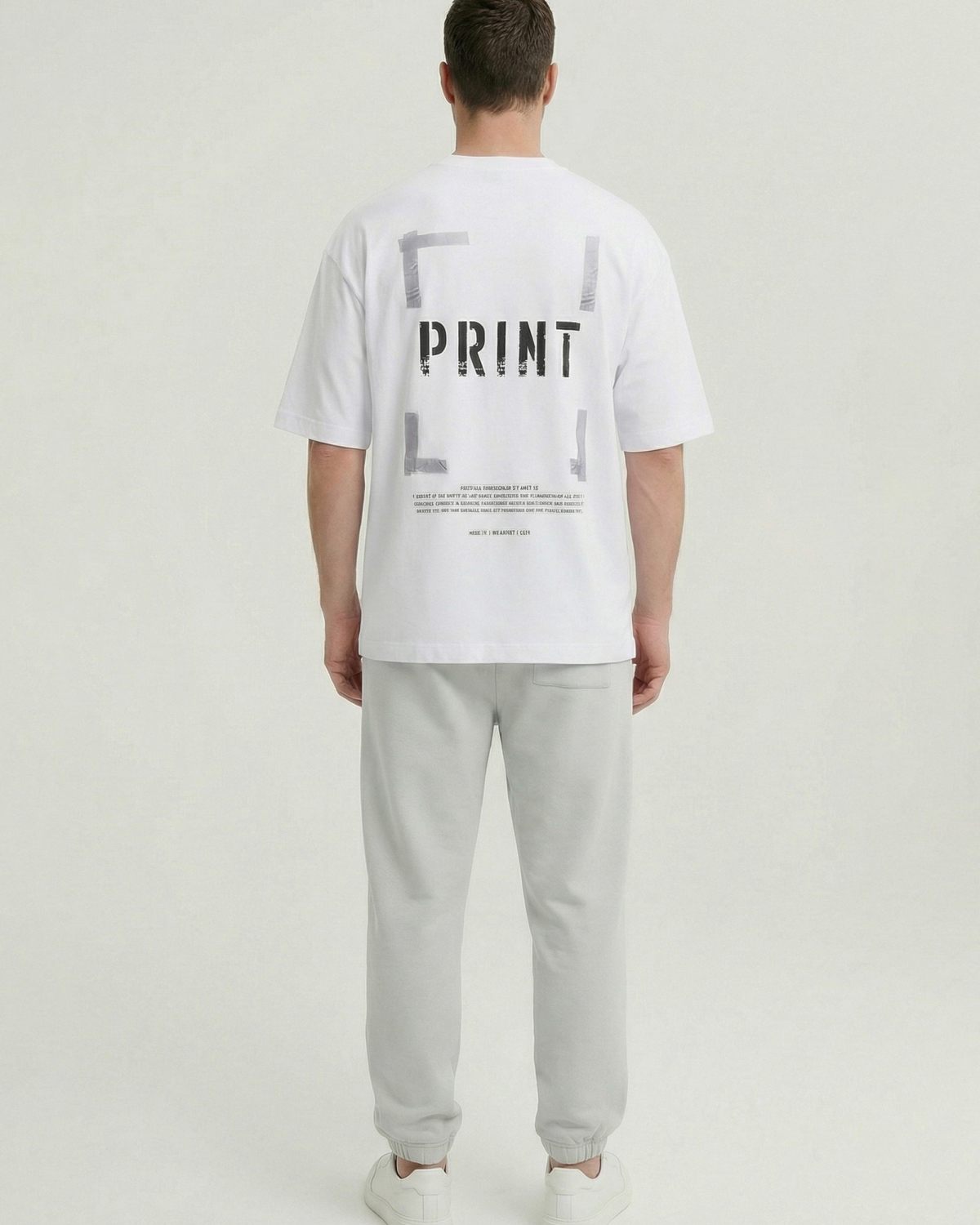 Футболка Oversize Oops SOBOI, M4OPS43-WHT, цвет белый