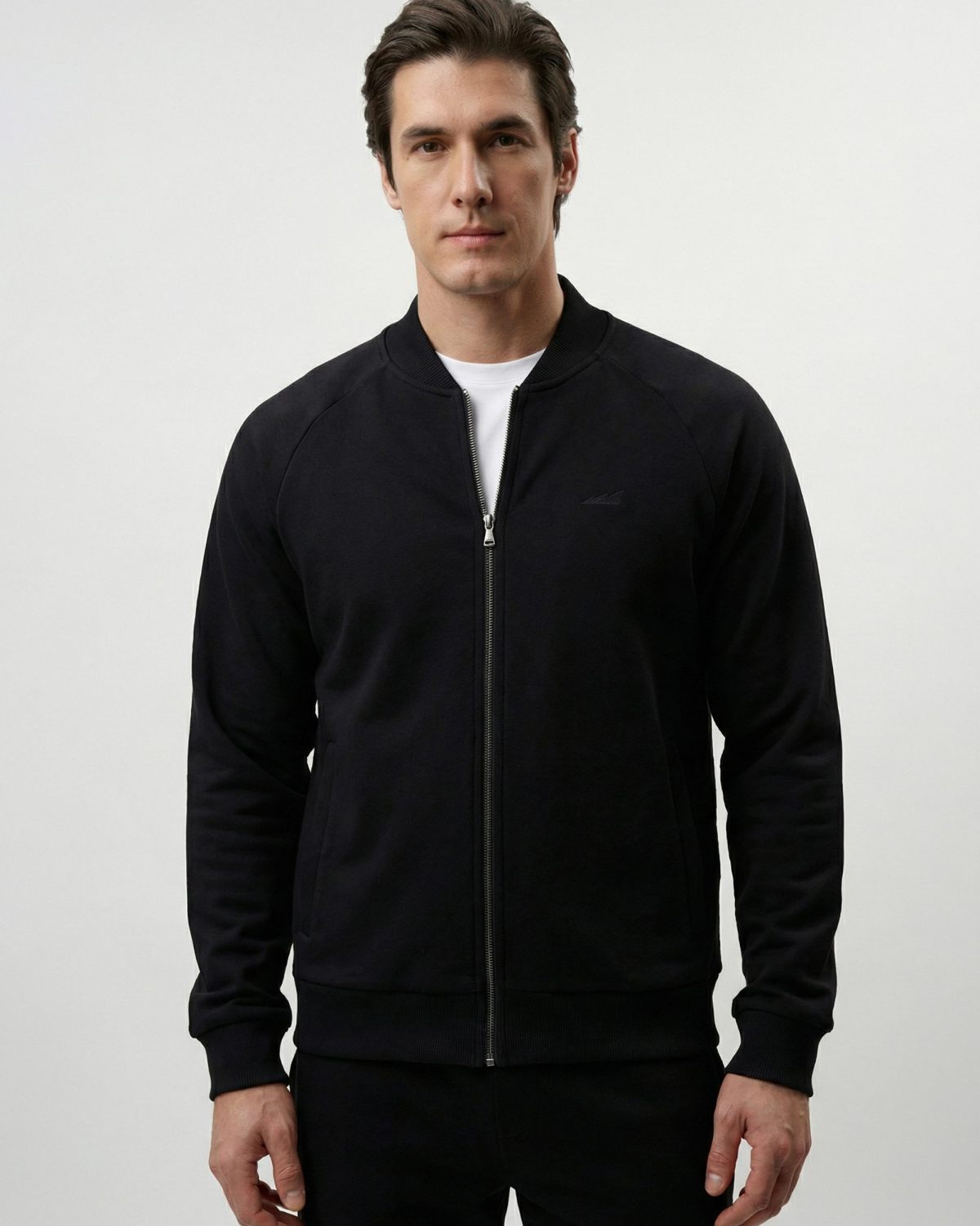 Джемпер на молнии Classic SOBOI, M5CL31-BLK, цвет черный