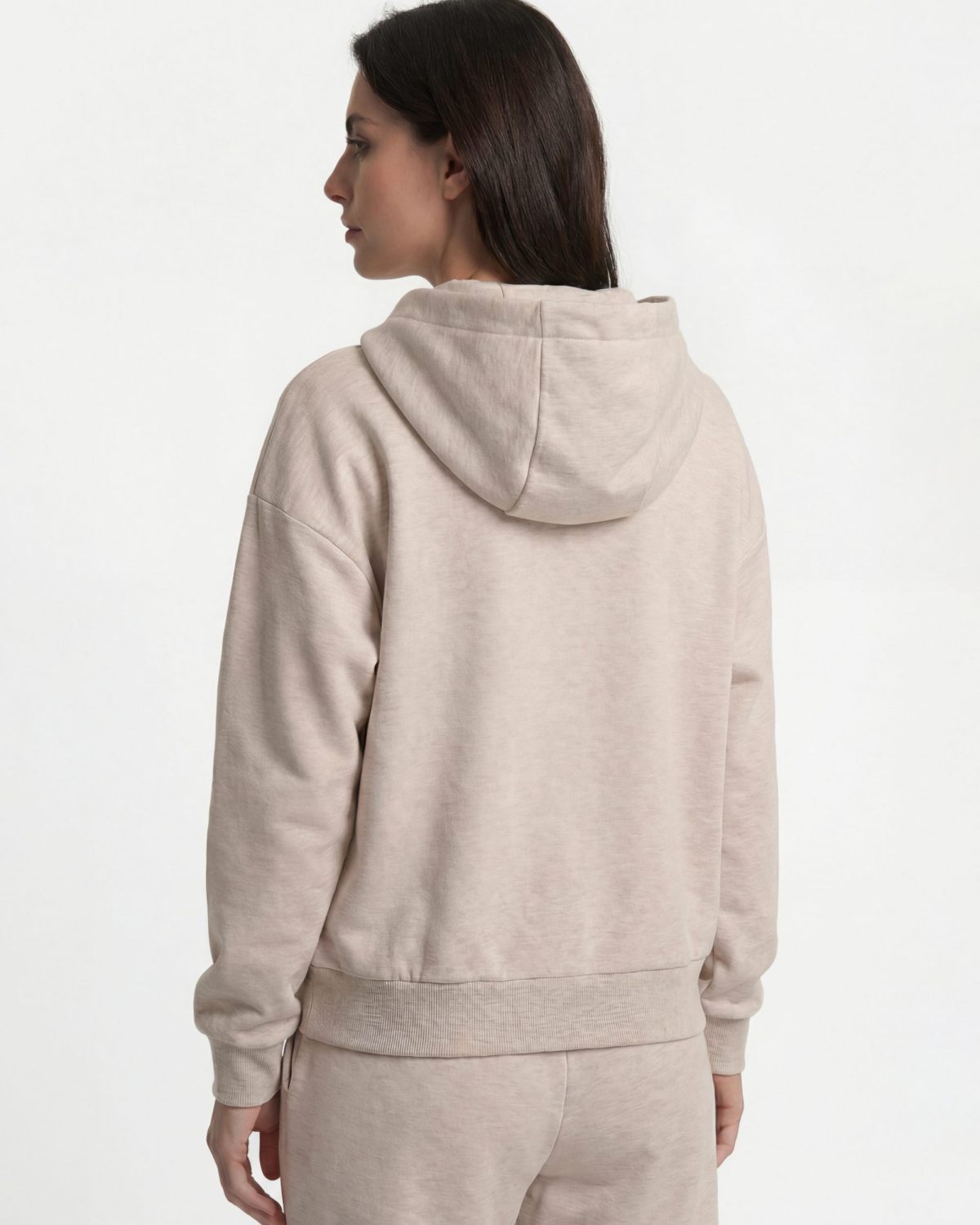 Худи на молнии Classic SOBOI, W5CL34-BGE/MLG, цвет бежевый