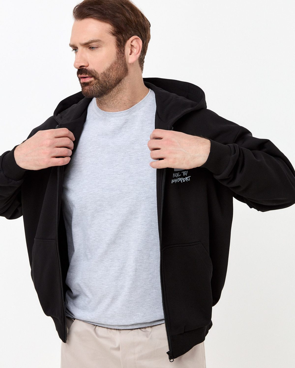Футболка SOBOI, M5CL42-GRY/MLG, цвет серый меланж