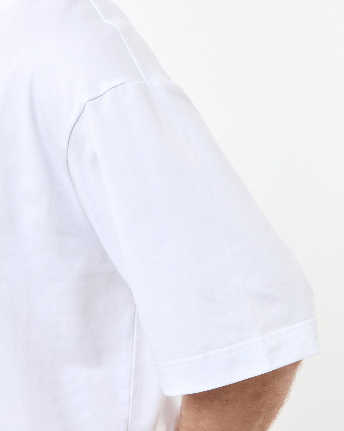 Футболка Oversize Classic SOBOI, M5CL47-WHT, цвет белый