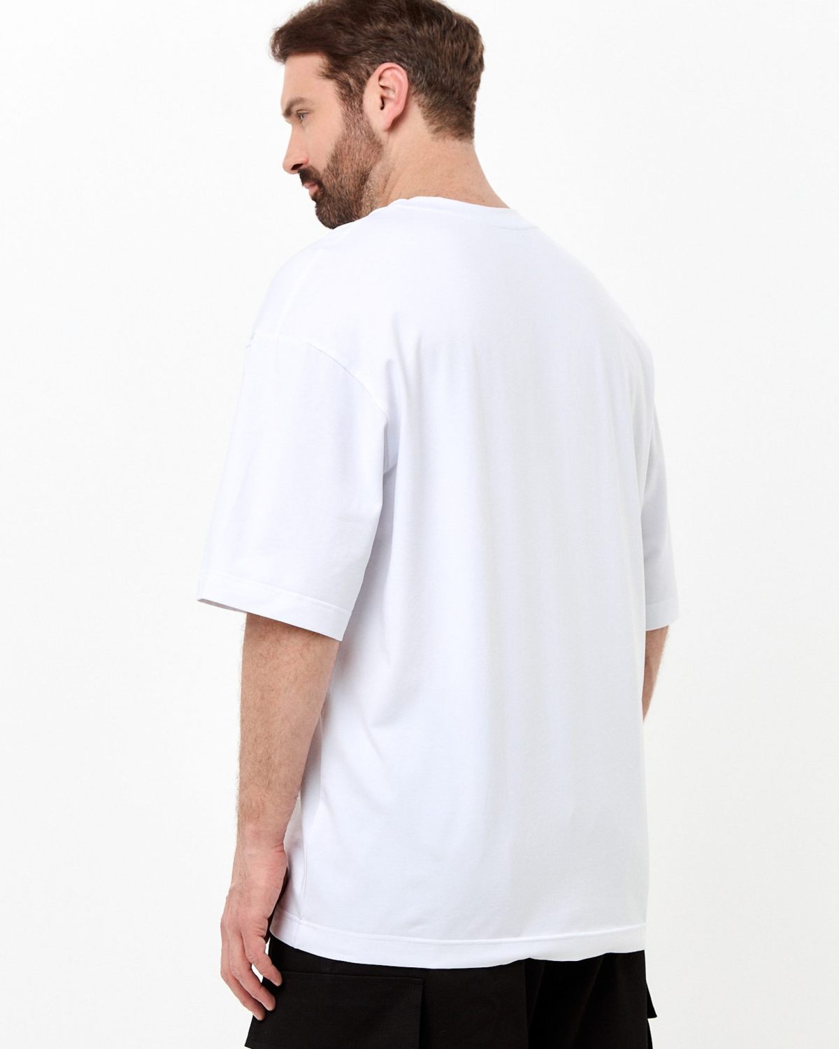 Футболка Oversize Classic SOBOI, M5CL47-WHT, цвет белый