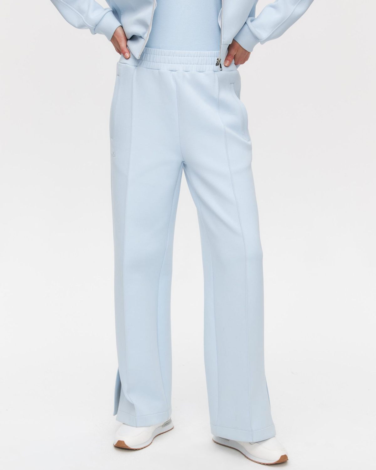 Брюки широкие со стрелками Pure SOBOI, W5CLP84-LGT/BLU, цвет голубой